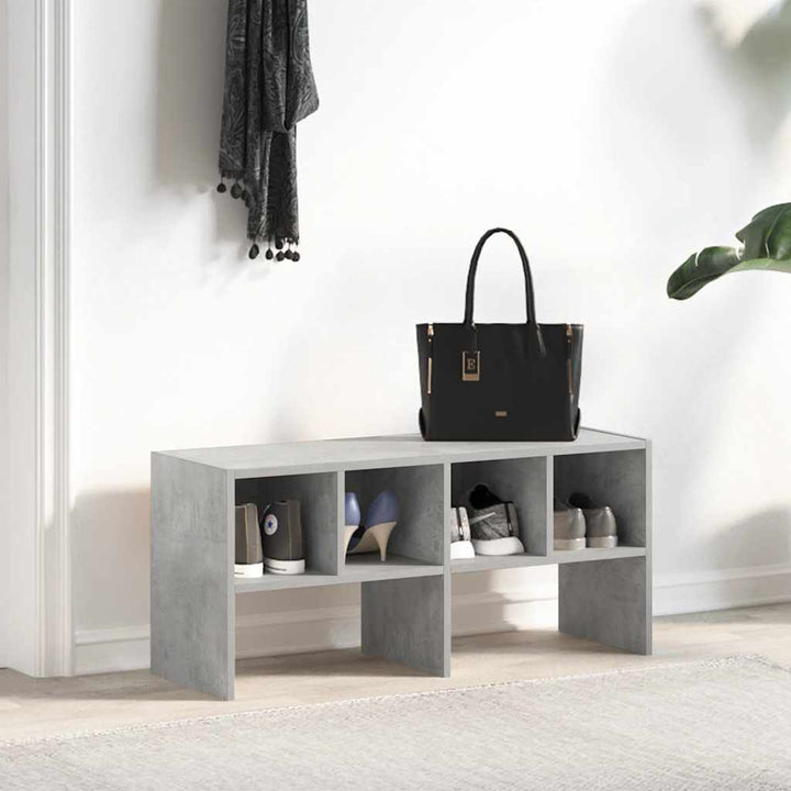 Suport Pantofi Stivuibil Beton Gri 89,5X30X40 Cm