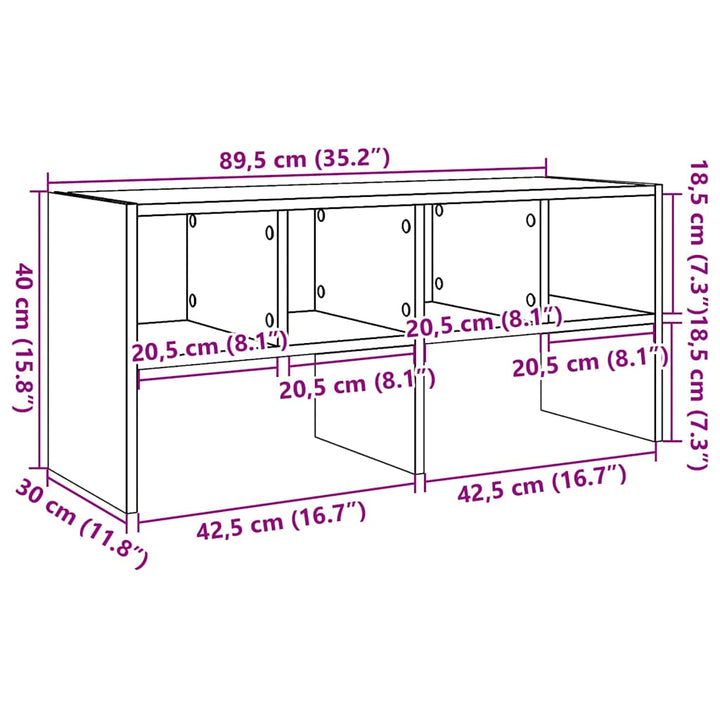 Suport Pantofi Stivuibil 89,5X30X40 Cm