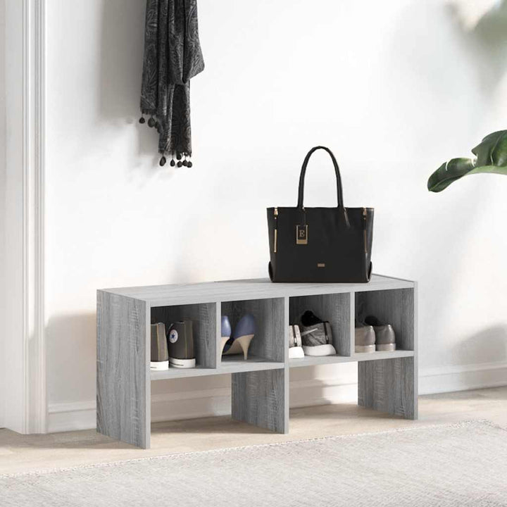 Suport Pantofi Stivuibil, Gri Sonoma 89,5X30X40 Cm