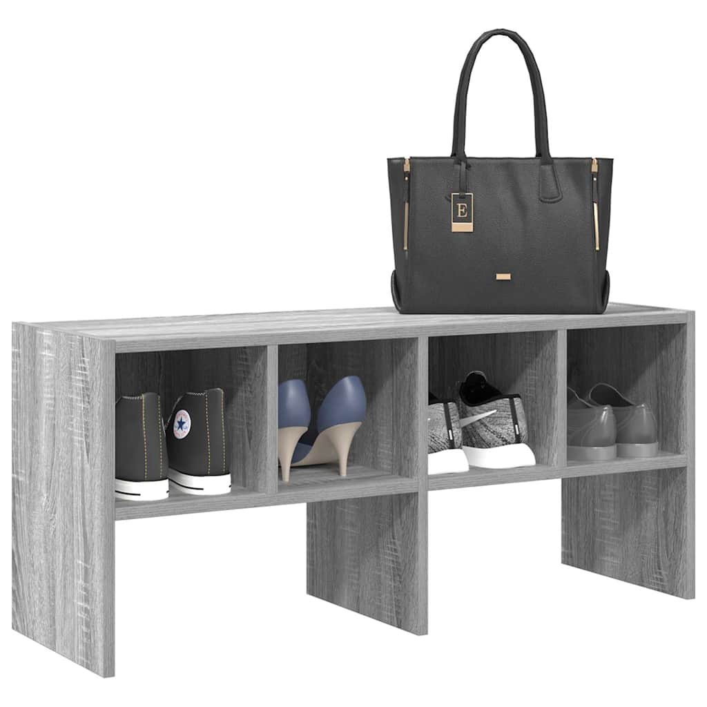 Suport Pantofi Stivuibil, Gri Sonoma 89,5X30X40 Cm