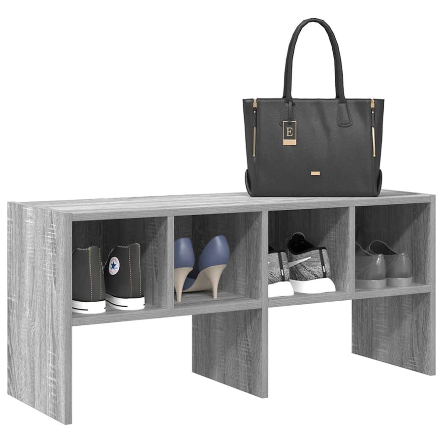 Suport Pantofi Stivuibil, Gri Sonoma 89,5X30X40 Cm