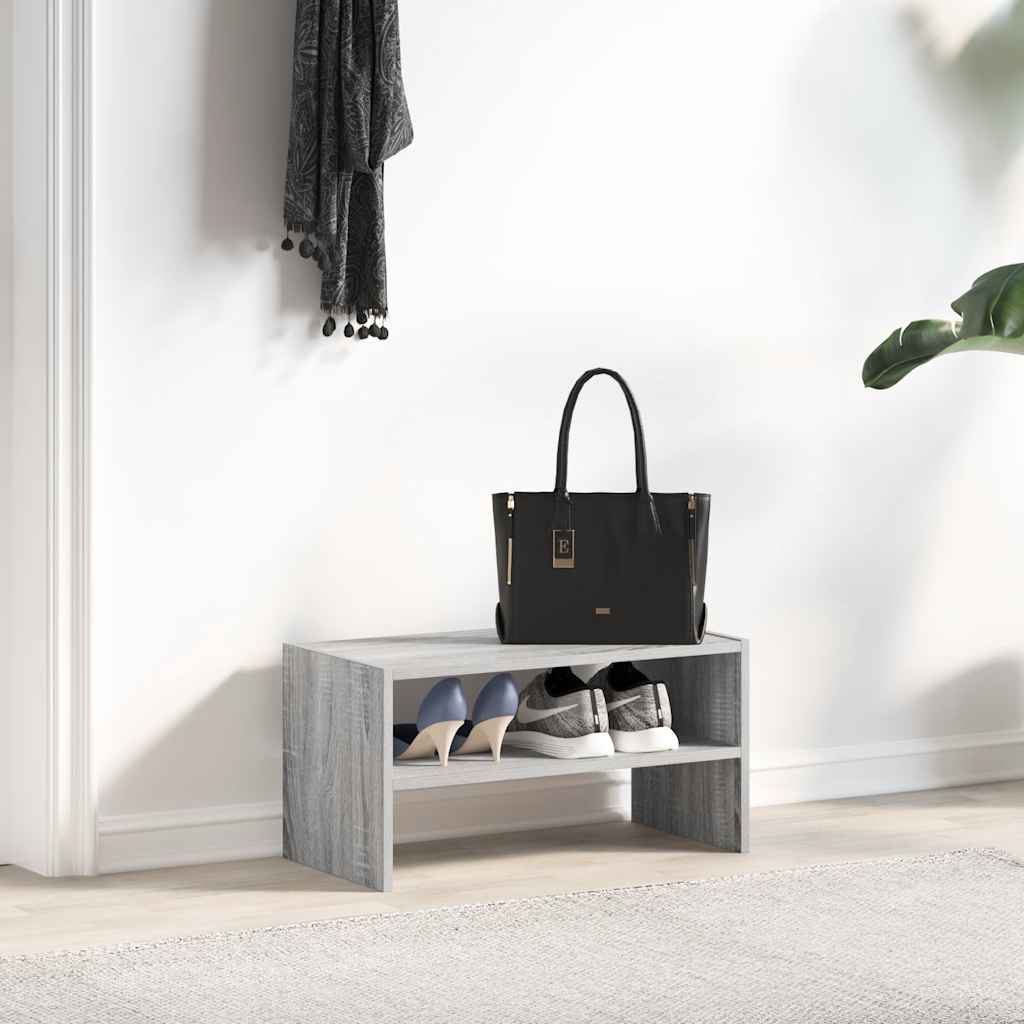 Suport Pantofi Stivuibil, Gri Sonoma 60X30X30,5 Cm