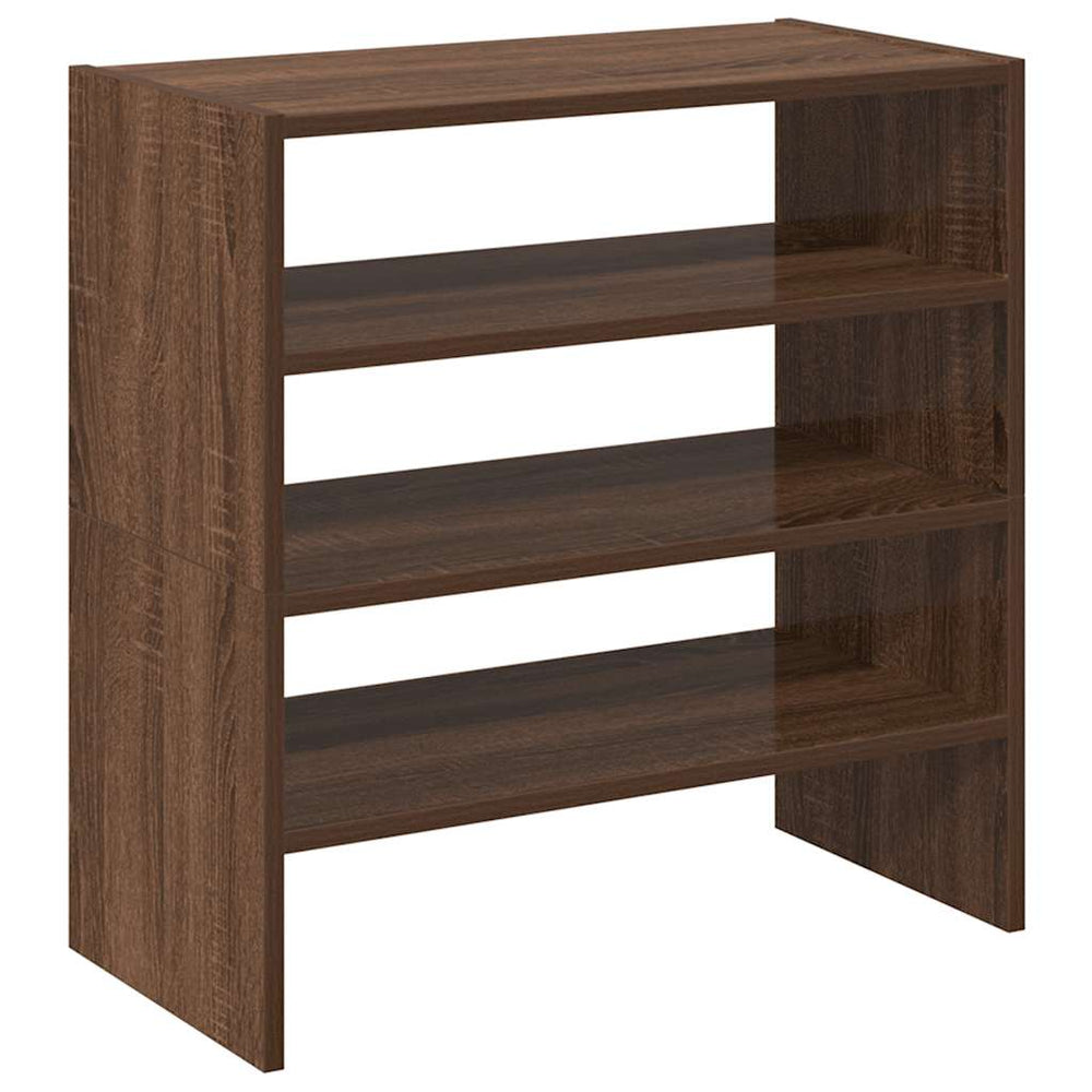 Rafturi Pantofi 2 Buc Stejar Maro Stivuibil 60X30X30,5 Cm