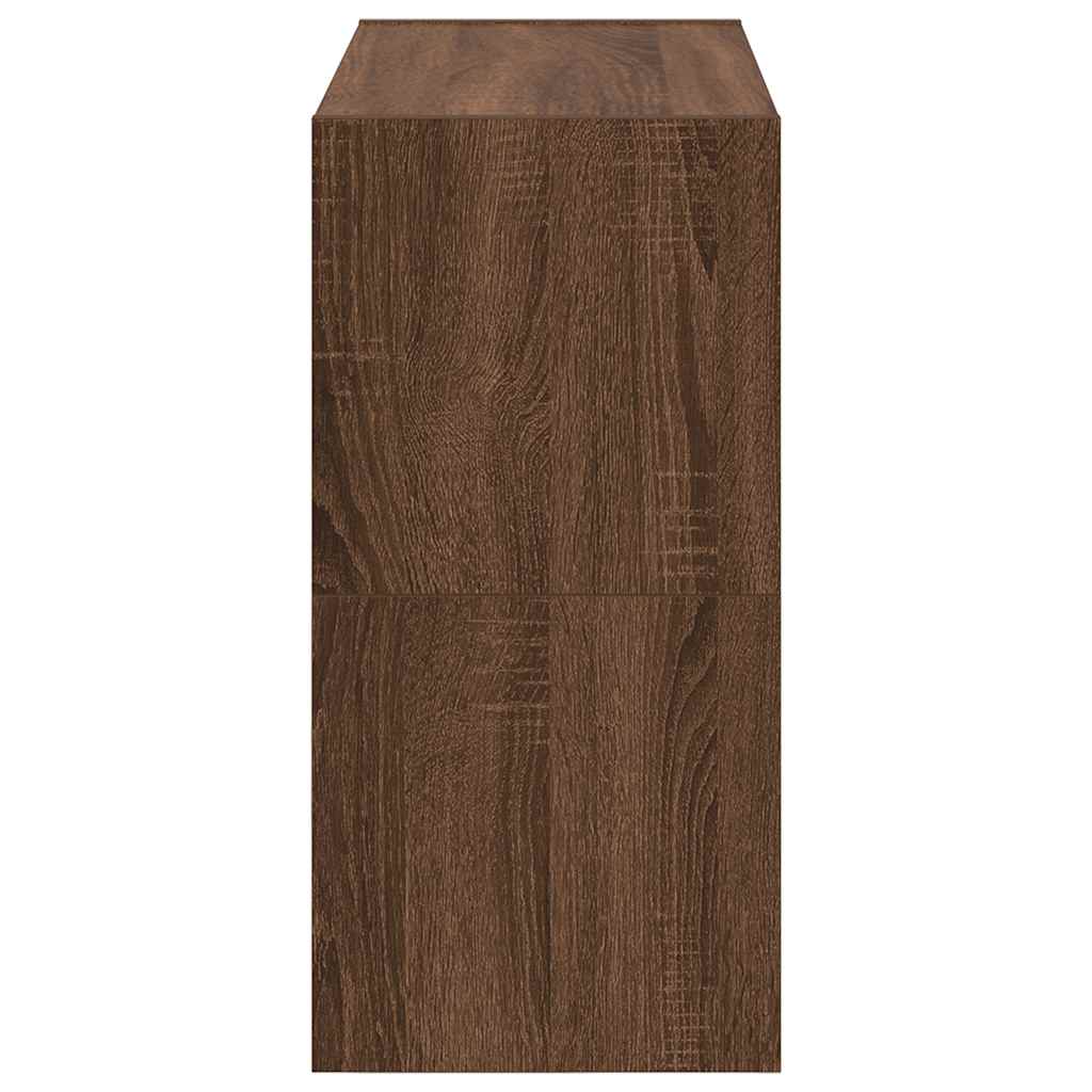 Rafturi Pantofi 2 Buc Stejar Maro Stivuibil 60X30X30,5 Cm