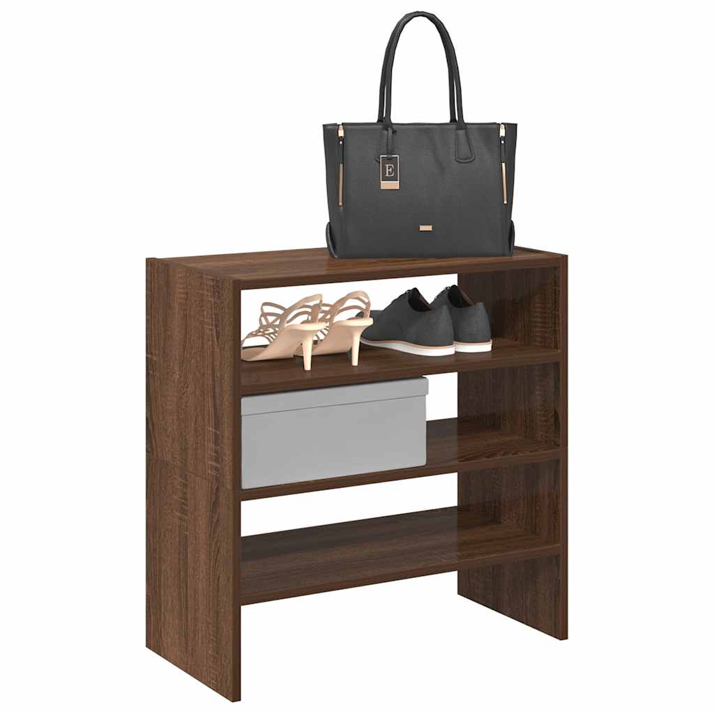 Rafturi Pantofi 2 Buc Stejar Maro Stivuibil 60X30X30,5 Cm