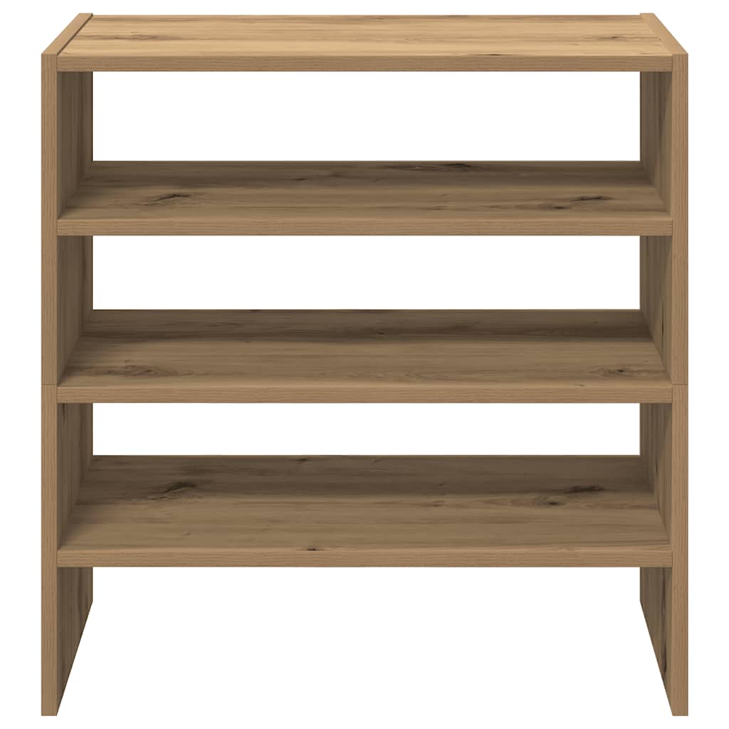Rafturi Pantofi 2 Buc Stejar Artisan Stivuibil 60X30X30,5 Cm