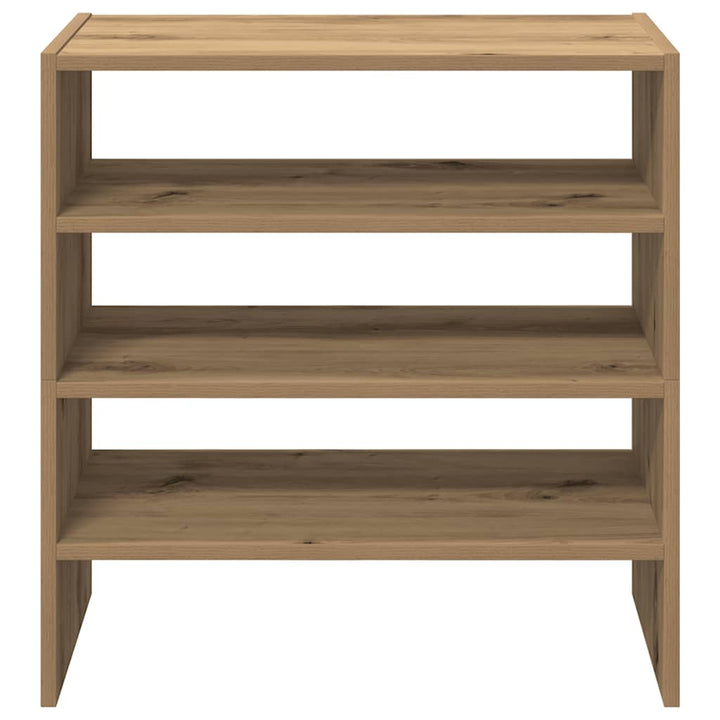 Rafturi Pantofi 2 Buc Stejar Artisan Stivuibil 60X30X30,5 Cm
