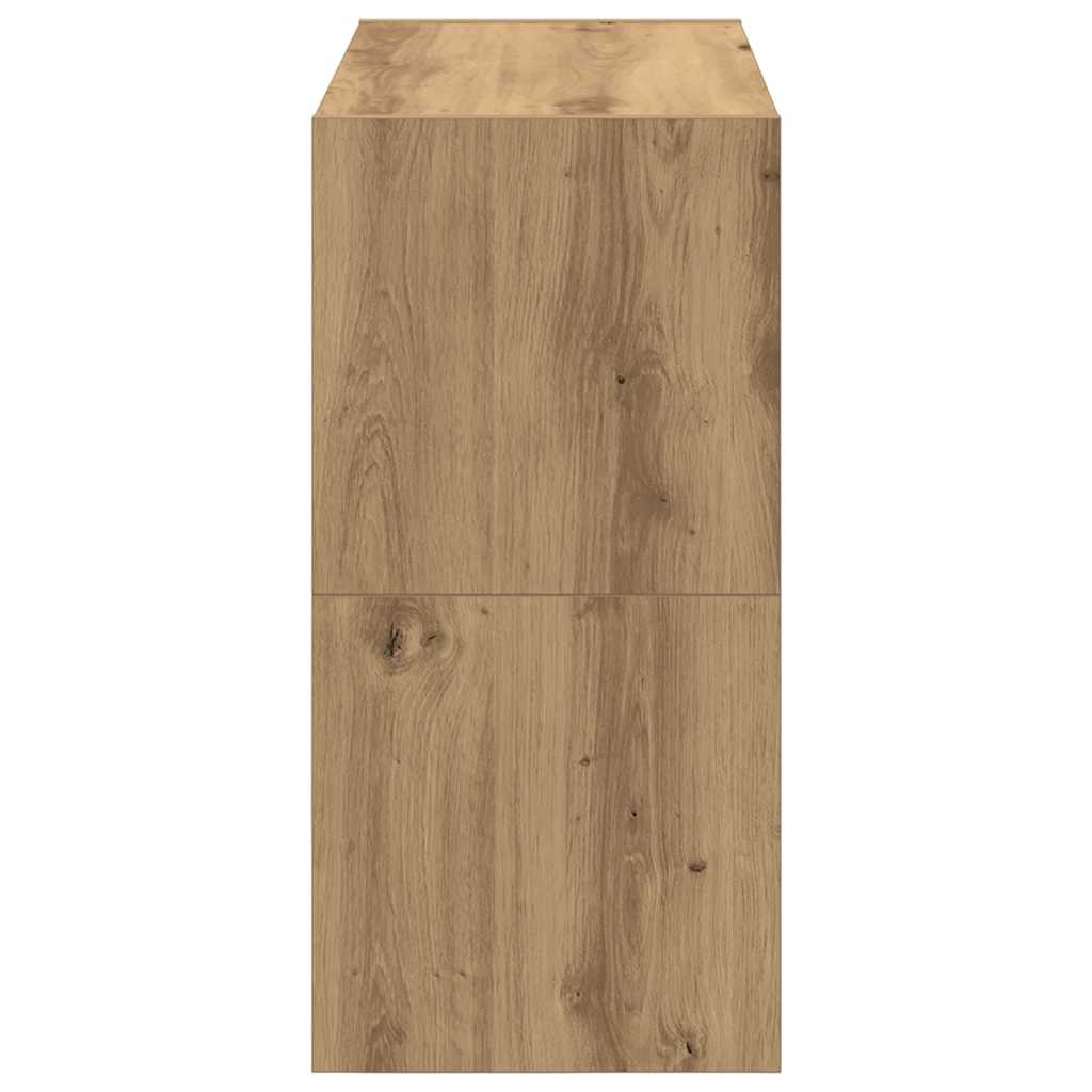 Rafturi Pantofi 2 Buc Stejar Artisan Stivuibil 60X30X30,5 Cm