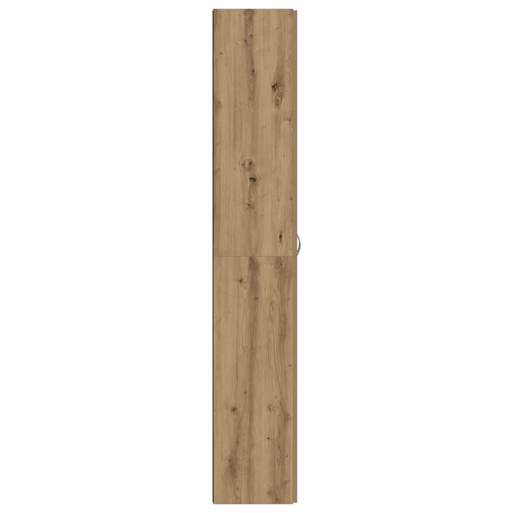 Dulap Înalt, Stejar Artizanal, 60X32X190 Cm, Lemn Prelucrat