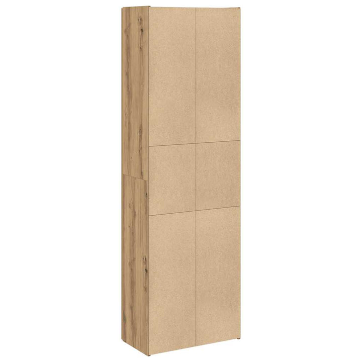Dulap Înalt, Stejar Artizanal, 60X32X190 Cm, Lemn Prelucrat