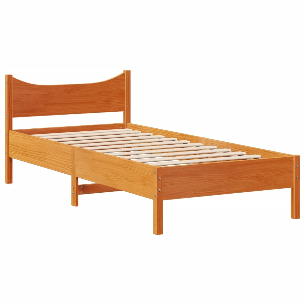 Cadru Pat Fără Saltea, , , Lemn Masiv Pin