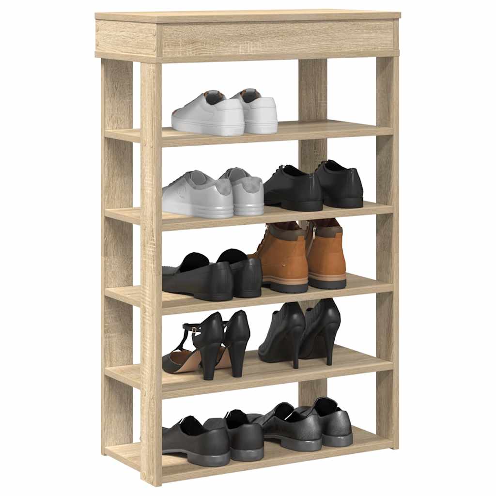 Pantofar, Gri Sonoma, 60X30X98 Cm, Lemn Prelucrat
