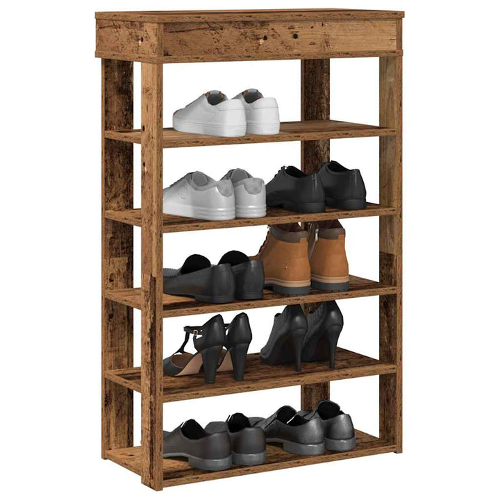 Pantofar, Gri Sonoma, 60X30X98 Cm, Lemn Prelucrat