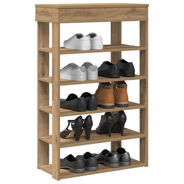 Pantofar, Gri Sonoma, 60X30X98 Cm, Lemn Prelucrat