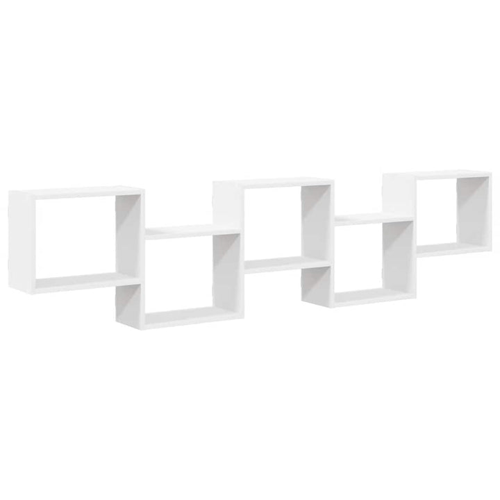 Raft Cubic De Perete Cu 5 Compartimente Lemn Prelucrat