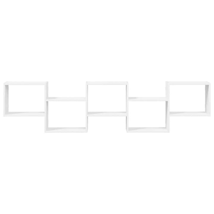 Raft Cubic De Perete Cu 5 Compartimente Lemn Prelucrat