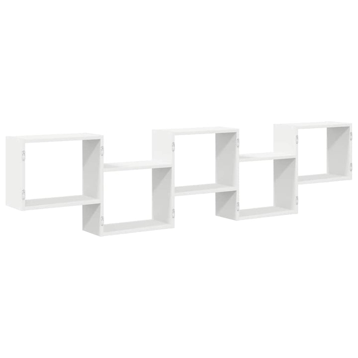 Raft Cubic De Perete Cu 5 Compartimente Lemn Prelucrat