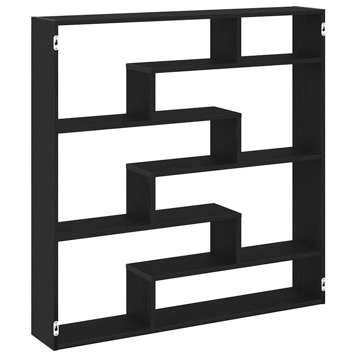 Raft Cubic De Perete Cu 7 Compartimente Lemn Prelucrat