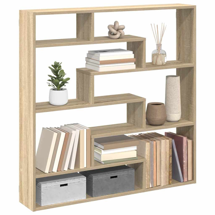 Raft Cubic De Perete Cu 7 Compartimente Lemn Prelucrat