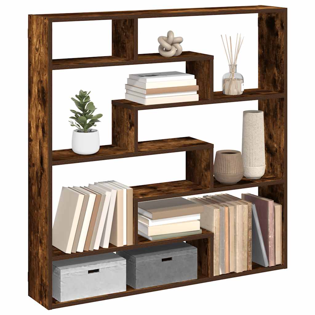 Raft Cubic De Perete Cu 7 Compartimente Lemn Prelucrat