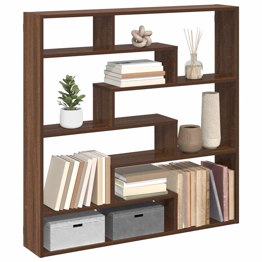 Raft Cubic De Perete Cu 7 Compartimente Lemn Prelucrat