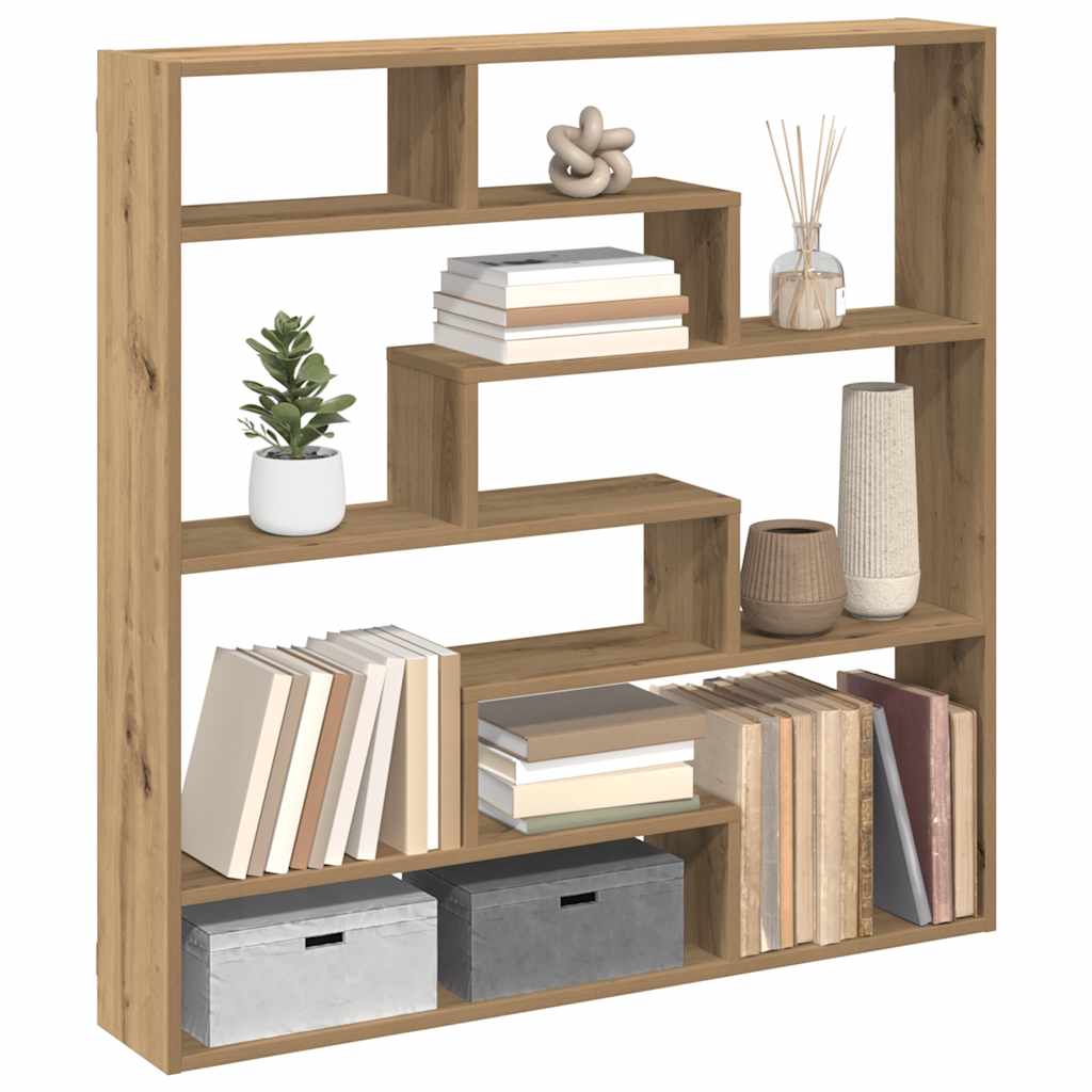 Raft Cubic De Perete Cu 7 Compartimente Lemn Prelucrat