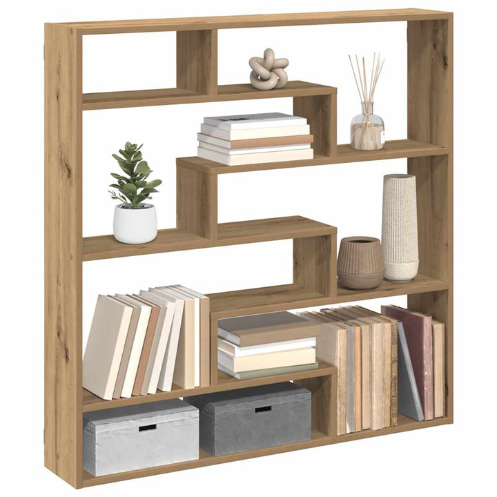 Raft Cubic De Perete Cu 7 Compartimente Lemn Prelucrat