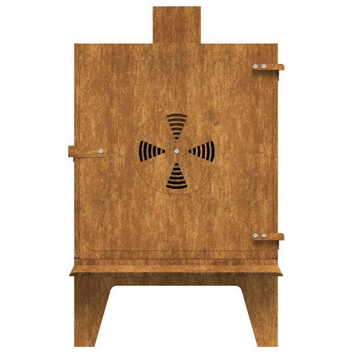 Sobă De Camping 35X50X60 Cm Oțel Corten