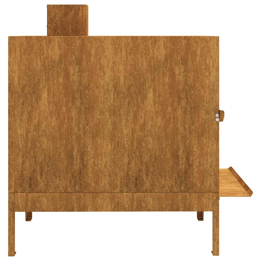 Sobă De Camping 35X50X60 Cm Oțel Corten