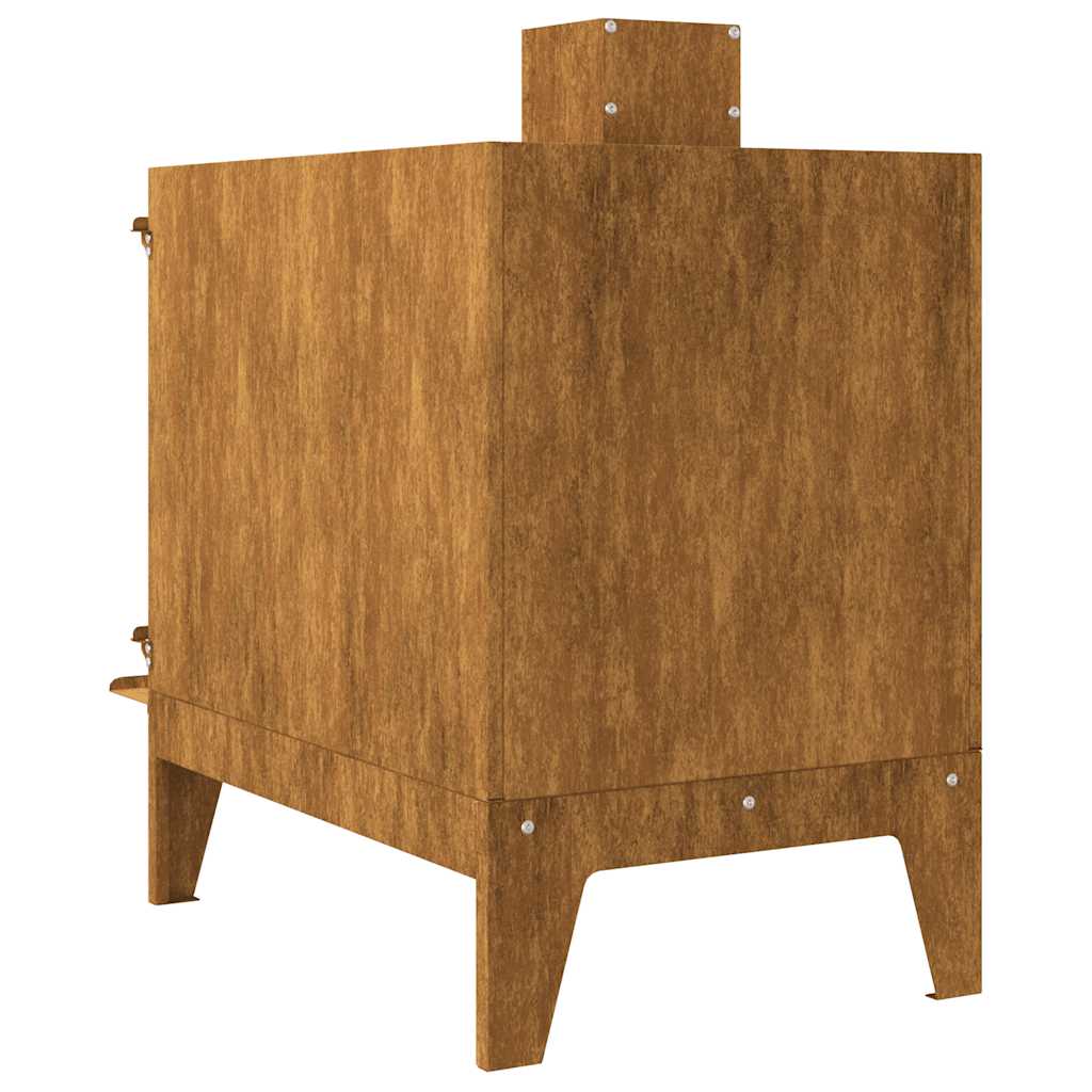 Sobă De Camping 35X50X60 Cm Oțel Corten