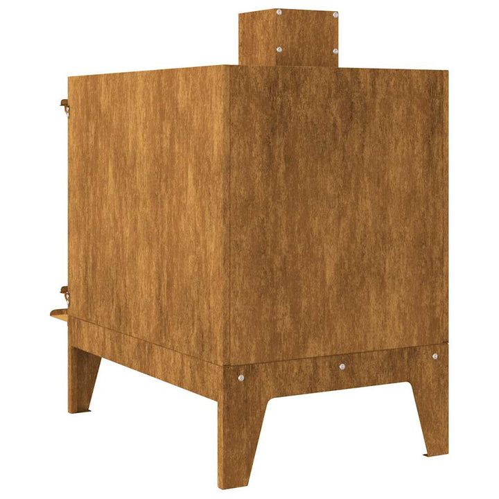 Sobă De Camping 35X50X60 Cm Oțel Corten