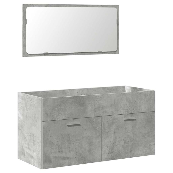 Set Mobilier De Baie, 3 Piese, , Lemn Compozit