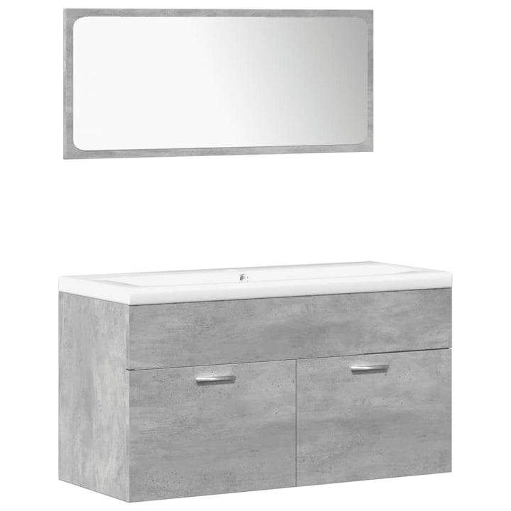 Set Mobilier De Baie, 5 Piese, , Lemn Prelucrat