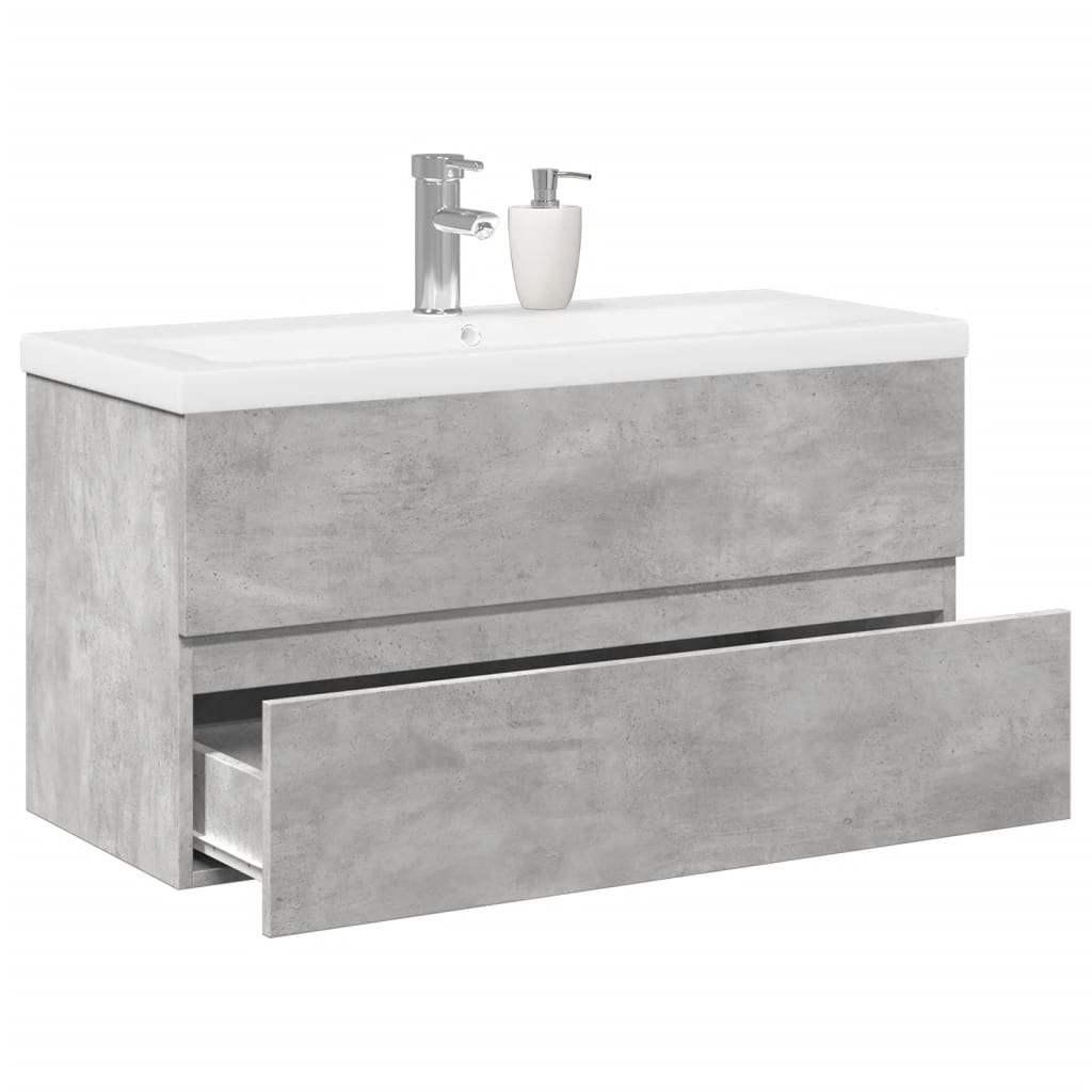Set Mobilier De Baie, 2 Piese, Ceramică Și Lemn Prelucrat