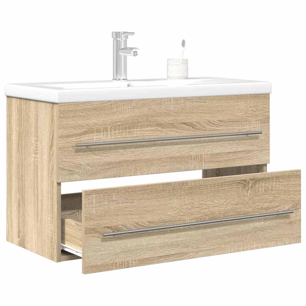 Set Mobilier De Baie, 2 Piese, , Lemn Compozit