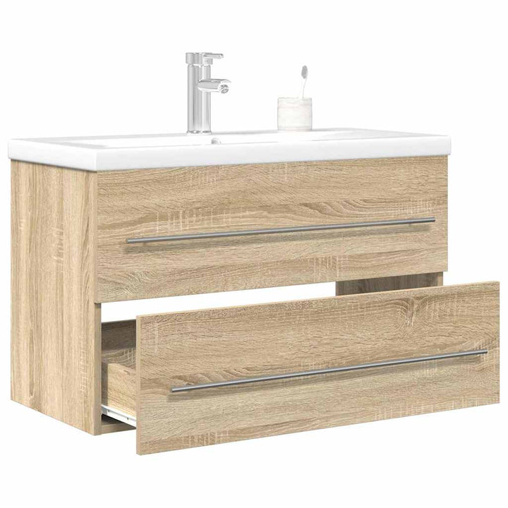 Set Mobilier De Baie, 2 Piese, , Lemn Compozit