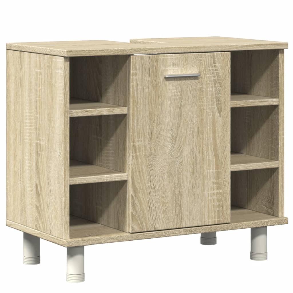 Set Mobilier De Baie, 4 Piese, , Lemn Prelucrat