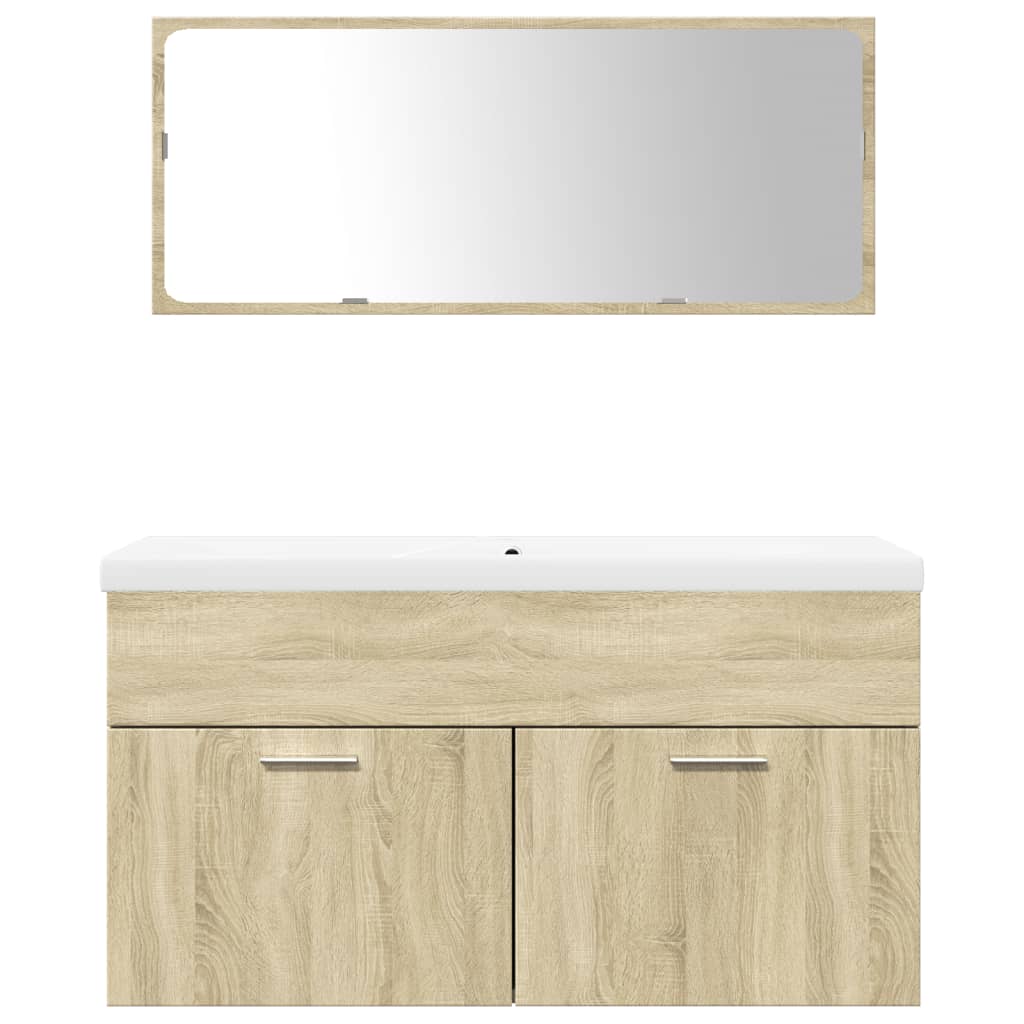 Set Mobilier De Baie, 3 Piese, , Lemn Prelucrat