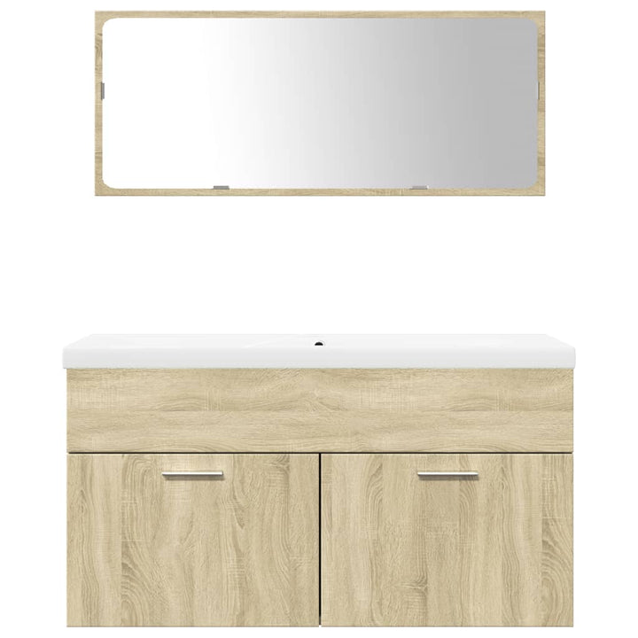 Set Mobilier De Baie, 3 Piese, , Lemn Prelucrat