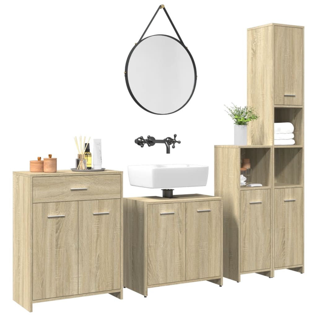 Set Mobilier De Baie, 4 Piese,