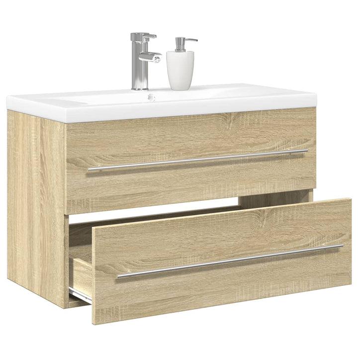 Set Mobilier De Baie, 2 Piese, , Lemn Compozit