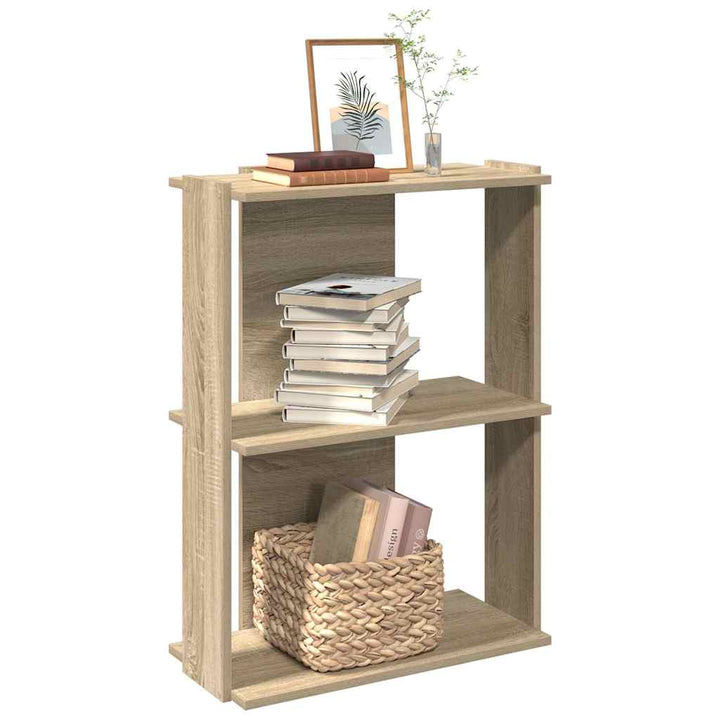 Bibliotecă Cu 3 Niveluri, , Lemn Prelucrat