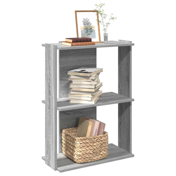 Bibliotecă Cu 3 Niveluri, , Lemn Prelucrat