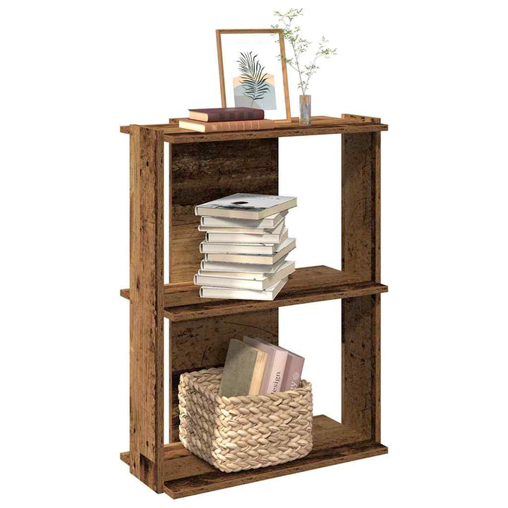 Bibliotecă Cu 3 Niveluri, , Lemn Prelucrat