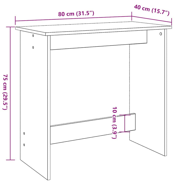 Birou, , 80X40X75 Cm, Lemn Prelucrat