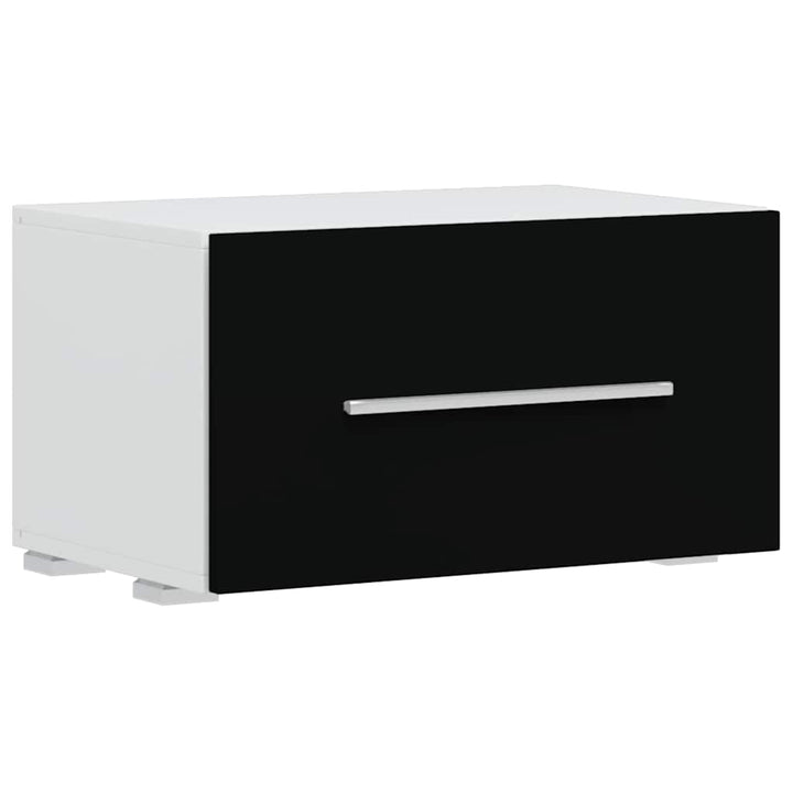 Unități Tv De 5 Piese Cu Iluminare Led Lemn Prelucrat Negru Mat