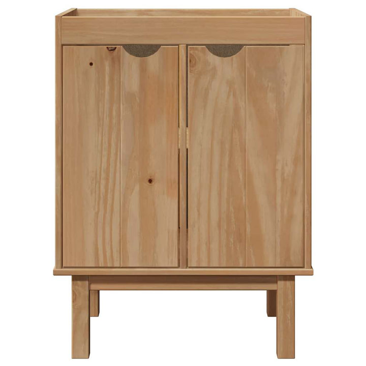 Set Mobilier De Baie „Otta”, 4 Piese, Lemn Masiv De Pin