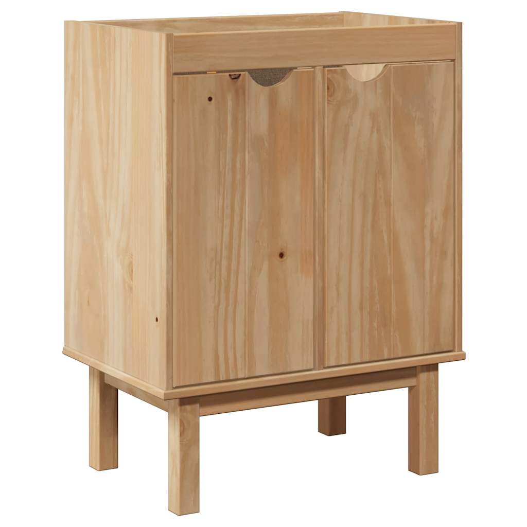 Set Mobilier De Baie „Otta”, 4 Piese, Lemn Masiv De Pin