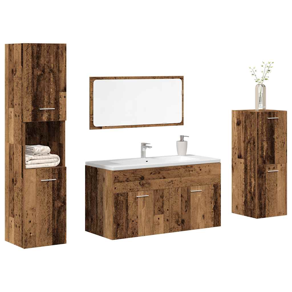 Set Mobilier De Baie, , Lemn Prelucrat