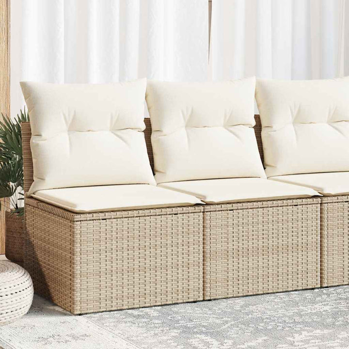 Set Mobilier De Grădină Cu Perne, 2 Piese Poliratan/Lemn Acacia